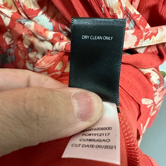 NWT Torrid orange floral long sleeve dress - Picture 9 of 9